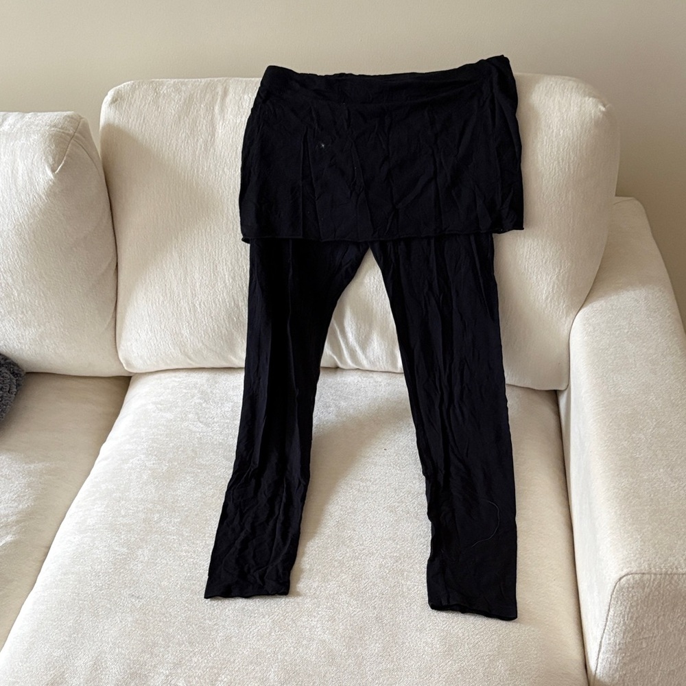 Splendid legging with attached miniskirt